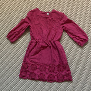 🔥FINAL SALE: Gap Raspberry Embroidered Girls Dress